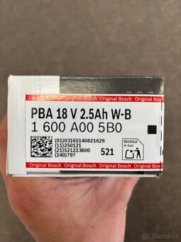 Bosch akumulátor 18V 2,5Ah baterie - 3