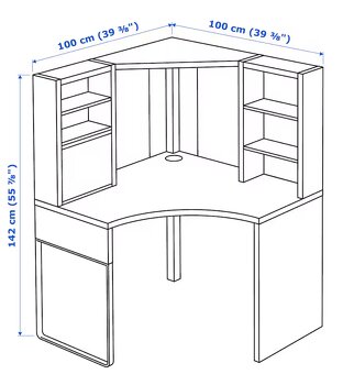 prodám rohový stolek IKEA - 3