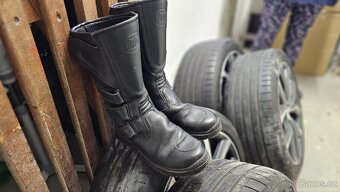 Motorkářské boty kůže 42 - 3