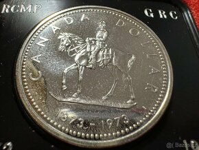 Stříbrný Dollar 1973 - Kanadská Jízdní Policie TOP STAV - 3