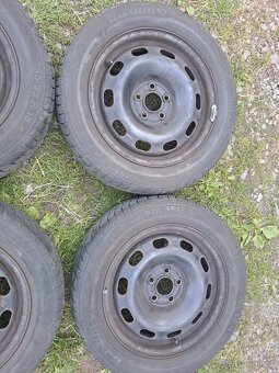 Zimní sada 5x100 Škoda 195/55 R15 - 3