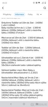 Nosítko MartyS na míru šité z šátku LL silver láce - 3