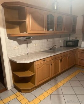 Rustikální dubová linka se spotřebiči,5492 - 3