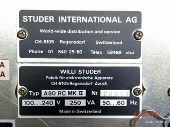 STUDER A80RC MKII a A80-R - 3