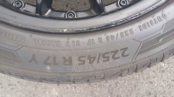 prodám Litá kola černé 151x17H2 viper D7 s pneuv Barum - 3