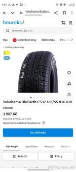 Nové letní pneu 185/55 16 Yokohama - 3