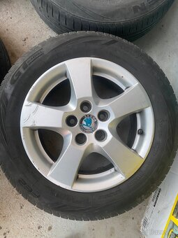 Alu kola 14” 5x100 Škoda a letní pneu 185/60/R14 - 3