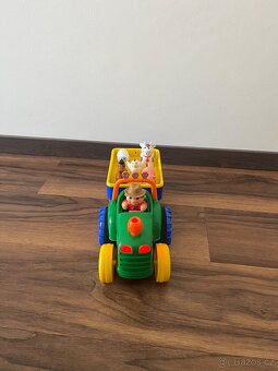 Hrací jezdící traktor traktůrek se zvířátky Kiddieland - 3