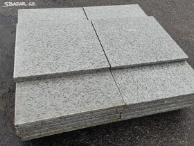 Stará kamenná dlažba, žulová dlažba - 60x60x2 cm, 16 ks - 3