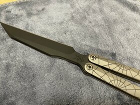 Ceroniknives Arachnophobia Pinless Balisong Titanium - 3