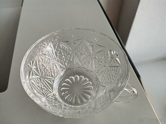 Sklenice z broušeného skla na kávu, čaj - 3