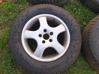 Litá kola 5x112, zimní pneu 215/65 r16c 109/107 - 3