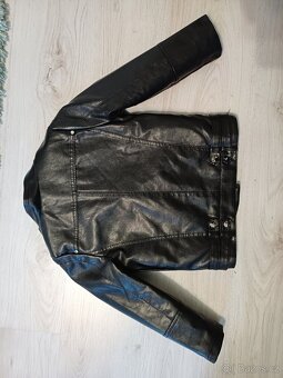 Koženková NOVÁ  bunda 5-6 let - 3