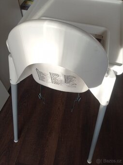 Dětská židlička IKEA Antilop bílá - 3