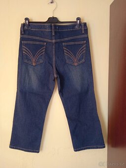 Nové džínové tříčtvrťáky, velikost 38/40 - 3