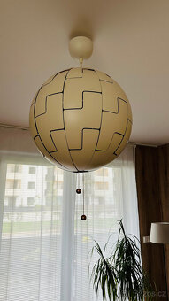 Designový lustr IKEA PS 2014 (52 cm, bílý/měděný) - 3