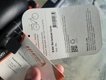 Set IBERA nosič IB-RA 6 + brašna IB-BA 12 - clip on systém - 3