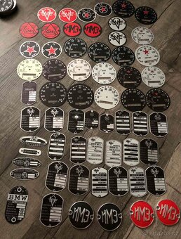 Výrobní štítek ciferník tachometru mazáci plán K750 MB750 - 3