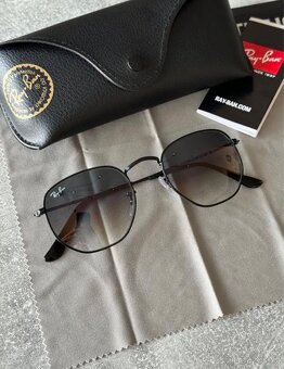 Ray Ban Hexagonal 3548 Černé obroučky / gradálové sklo - 3