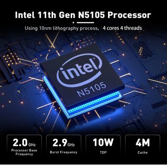 Mini PC Beelink U59 s Intel N5105 T 2,9GHz 8GB 500GB - 3