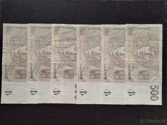 Kompletní sada vzácných 500 Kč série I 01-I28 - 3