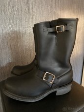 Motorkářské kožené boty, velikost 7,5 - 3