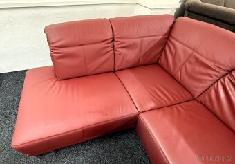 Sedací souprava rohová - kůže SLEVA - 3