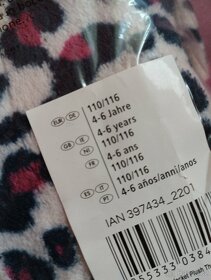 Nová dívčí plyšová mikina chlupatka 110 / 116 - 3