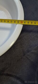 Keramická miska bílá kulatá - 3