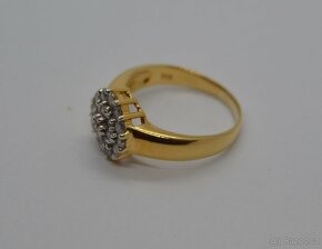 Zlatý prsten s brilianty 1CT - 3