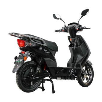 Elektroskútr RACCEWAY® E-FICHTL®, černý-lesklý s baterií 20A - 3