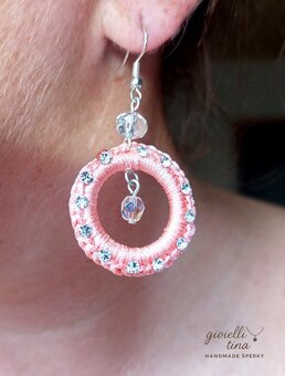 Náušnice korálová jiskra - 3