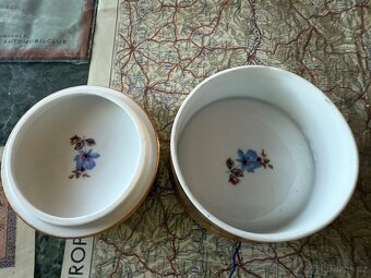 Krásná zlacená starožitná dóza Bohemia - 3