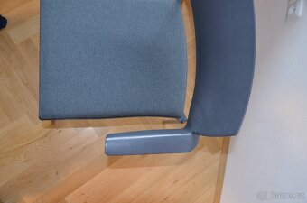 PRODÁM ŽIDLE KONFERNEČNÍ, šedo-modrá, designová - 3