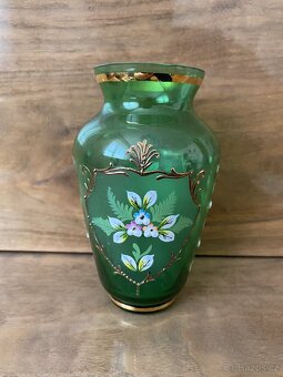 Starožitná vázička vysoký smalt - 3