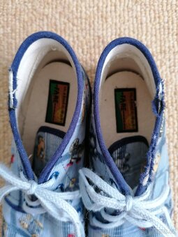 Modré bačkory na tkaničku Fare, v. 30 - 3