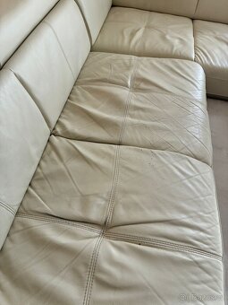 Kožená sedačka rozkládací - 3