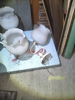 Stary retro lustr a lampička - 3