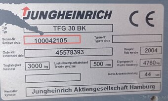 Jungheinrich TFG 30 BK, pouze 4780 MTH - 3