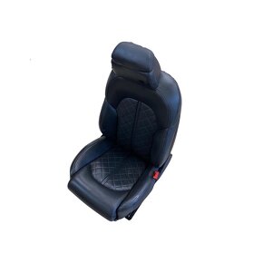 Sedačky černá kůže čalouněné Audi A8 4H D4 sedan r.v. 2010 - 3