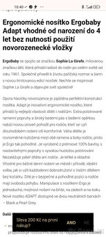 Ergobaby nosítko od 3.2kg - 15kg - 3
