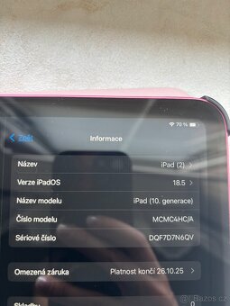 Apple iPad 2022 10.9 64GB WiFi, ruzovy - 3