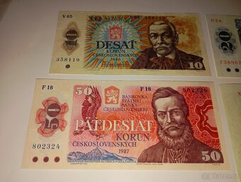 BANKOVKY 80. LÉTA, 4 RŮZNÉ NOMINÁLY - 3