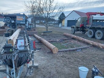 Pořez mobilní kmenovou pásovou pilou - 3