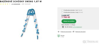 BAZÉN SWING FRAME, SCHŮDKY, FILTR (bez nádoby na písek) - 3