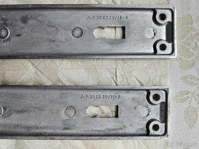 interiérové kliky, kovové - 80.léta - 3