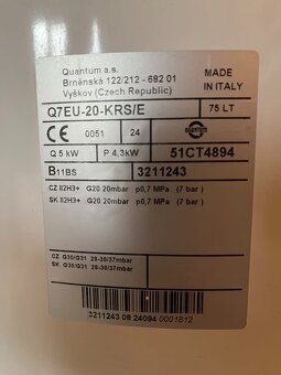 Plynový ohřívač vody Quantum - 3