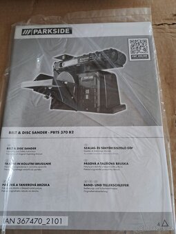 Pásová a talířová bruska 370w - 3