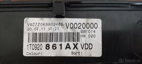 Přístrojová deska, budíky VW 1T0920861AX - 3