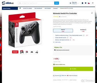 Nintendo Switch Pro Controller - 3